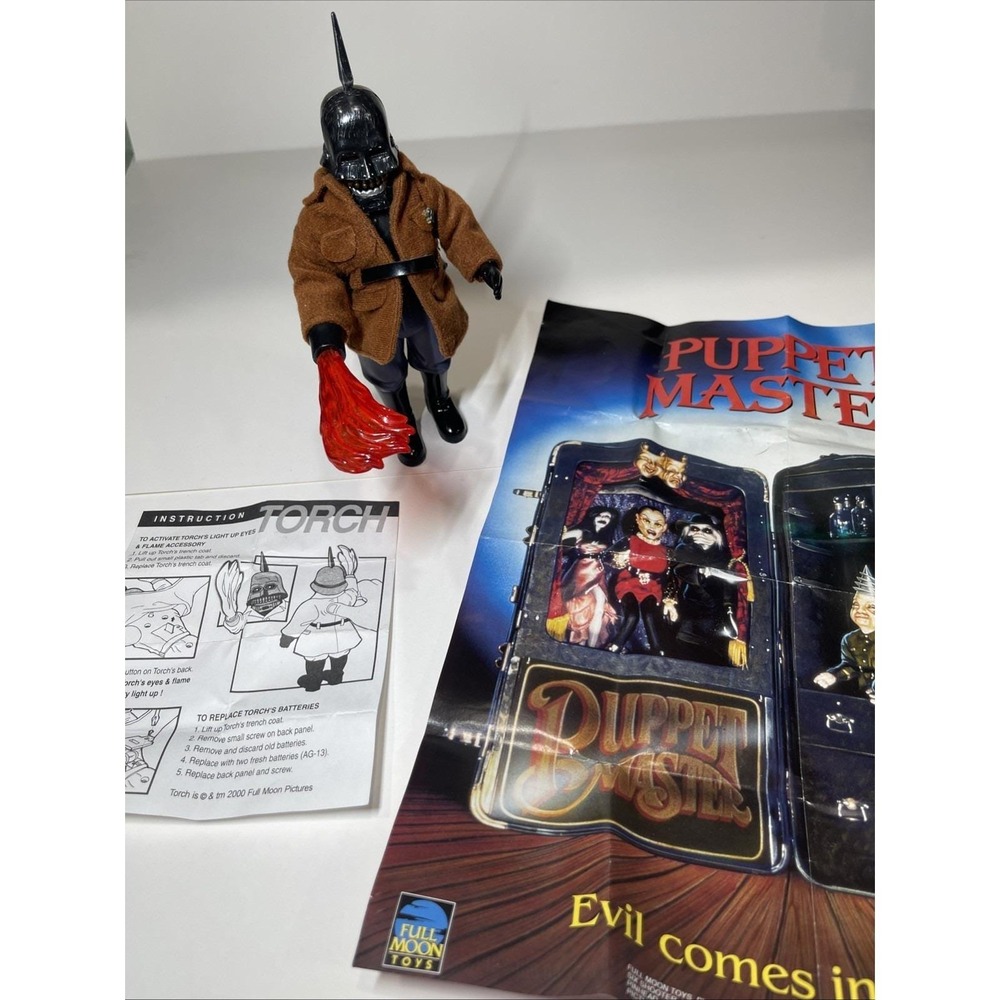 Puppet Master Action Figure Full Moon Toys Torch Brown Jacket Black Helmet 2000